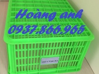 Sọt nhựa rỗng đựng đồ trong nhà máy chế biến, sóng nhựa hở, sọt nhựa nguyên sinh