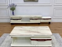 Combo Kệ Tivi Bàn Trà Mặt Đá 106T Sang trọng - Tiện nghi!