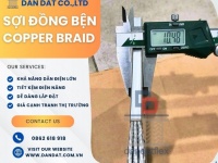 Dây đồng bện/ Dây đồng bện tiếp địa/ Dây đồng bện tiếp địa mặt bích