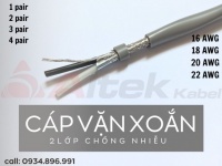 CÁP TÍN HIỆU VẶN XOẮN AWG – CHỐNG NHIỄU, TRUYỀN TÍN HIỆU ỔN ĐỊNH