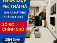 NHÀ PHỐ THÁI HÀ - TRUNG TÂM ĐỐNG ĐA – 5 TẦNG – THOÁNG TRƯỚC SAU – 15M RA MẶT PHỐ