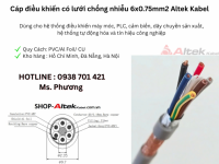 Cáp điều khiển có lưới chống nhiễu 6x0.75mm2 Altek Kabel