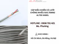 Cáp điều khiển có lưới chống nhiễu 6x0.75mm2 Altek Kabel
