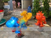 Thú nhún lò xo con voi,  thú nhún con ngựa, con gà cho bé giá rẻ