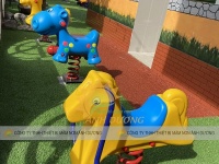 Thú nhún lò xo con voi,  thú nhún con ngựa, con gà cho bé giá rẻ