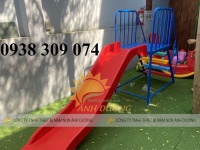 Cầu trượt cho bé ngoài trời, Cầu trượt máng đôi công viên