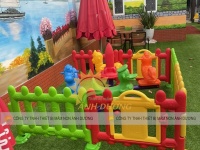 Rào chắn bằng nhựa lắp ghép dành cho trẻ em mầm non