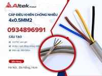 Cáp điều khiển 4x0.5 Altek Kabel Hà Nội, Đà Nẵng, Hồ Chí Minh  - Tiết diện dây: 0.5mm - Cáp chống nh