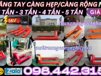 Xe nâng tay NIULI càng hẹp/càng rộng tải nâng 2.5 tấn - 3 tấn - 4 tấn - 5 tấn