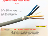 Cáp điều khiển Altek Kabel 4x1.0mm2 Đà Nẵng, Hồ Chí Minh, Hà Nội