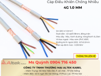 Cáp điều khiển Altek Kabel 4x1.0mm2 Đà Nẵng, Hồ Chí Minh, Hà Nội