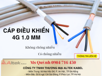 Cáp điều khiển Altek Kabel 4x1.0mm2 Đà Nẵng, Hồ Chí Minh, Hà Nội