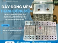 Dây đồng bện tiếp địa mặt bích/ Dây đồng bện tiếp địa cho thang máng cáp/ Dây đồng bện trạm biến áp