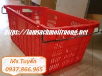 Sọt nhựa nguyên sinh có quai xách