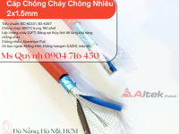 Cáp chống cháy chống nhiễu 2x1.5 Altek Kabel 750 độ Đà Nẵng, Hồ Chí Minh, Hà Nội