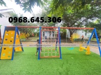 Xích đu trẻ em, thang leo trẻ em ngoài trời