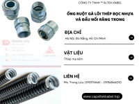 Tổng kho phân phối ống ruột gà lõi thép tại Đà Nẵng, Hà Nội, HCM