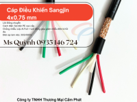 Cáp điều khiển chống nhiễu 4x0.75 Sangjin Hồ Chí Minh