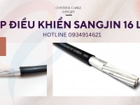 Cáp điều khiển 16 lõi, cáp tín hiệu Sangjin 16x0.75 - phân phối tai HCM
