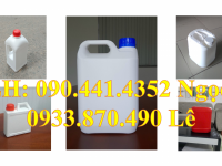 Gía can nhựa 5 lít vàng, can nhựa 2 lít trắng, can tròn 1 lít vòi ấn, can 500ml dẹp 