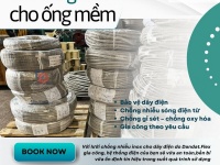 Dây điện luồn cáp chống nhiễu/ Lưới inox bảo vệ dây điện/ Dây điện đan lưới chống nhiễu