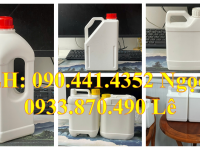 Bán can nhựa 5 lít đựng axit đặc, bình nhựa 2L đựng kiềm, can 1 lít đựng hóa chất mạnh 