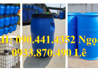Thùng phuy nhựa 220L đựng nước sạch, thùng nhựa 120 lít đựng hóa chất dệt may