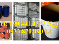 Thùng phuy sắt đựng hóa chất màu trắng, đỏ, xanh dương mới 