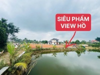 SIÊU PHẨM VIEW HỒ - SÁT ĐHQG HÒA LẠC -Đường ô tô 3 xe tránh, mặt tiền đẹp, dân cư hiện hữu