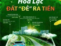 SIÊU PHẨM VIEW HỒ - SÁT ĐHQG HÒA LẠC -Đường ô tô 3 xe tránh, mặt tiền đẹp, dân cư hiện hữu