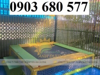 Sàn nhún ngoài trời cho trẻ em mầm non vận động