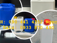 Can nhựa tròn 5 lít vòi ấn, can nhựa 2L đựng thuốc tẩy, can 1 lít tròn đựng dầu nhớt 