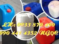 Gía can nhựa 10 lít vuông, can 20 lít đựng kiềm, thùng nhựa 25 lít đựng axit, can 30 lít giá rẻ