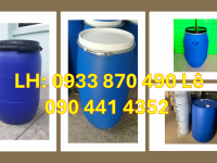 Vỏ thùng nhựa 30 lít, bán thùng phuy 50 lít, lu nhựa 60 lít đựng chất lỏng hóa học 