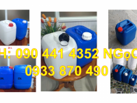 Thùng đựng chất lỏng 10 lít, can nhựa 20 lít đựng hóa chất, can 25 lít vuông, can nhựa 30L nắp thoát