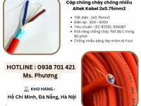Cáp chống cháy chống nhiễu Altek Kabel 2x0.75mm tại Đà Nẵng, Hà Nội, Hồ Chí Minh