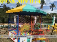 Nhà banh ngoài trời, nhà banh lục giác, nhà banh cầu trượt