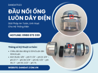 Phụ Kiện Ống Luồn Dây Điện, Đầu Nối Ống Ruột Gà Lõi Thép, Đầu Nối Kín Nước