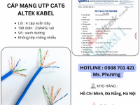Cáp mạng UTP Cat6 Altek Kabel tại Đà Nẵng, Hà Nội, Hồ Chí Minh