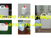 Can nhựa 500ml trắng, can 1 lít nhiều màu, can 2 lít đựng hóa chất nguy hiểm cao