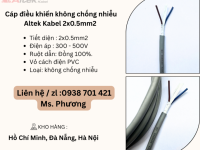 Cáp điều khiển không chống nhiễu Altek Kabel 2x0.5mm Đà Nẵng, Hà Nội, Hồ Chí Minh