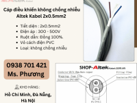 Cáp điều khiển không chống nhiễu Altek Kabel 2x0.5mm Đà Nẵng, Hà Nội, Hồ Chí Minh