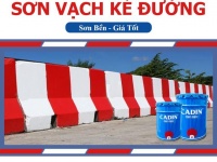 Tổng đại lý bán sơn kẻ vạch phản quang Cadin KV100 kẻ vạch cho đường giao thông chính hãng giá rẻ