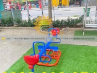 Bập bênh đòn đôi ngoài trời, bập bênh đôi mầm non