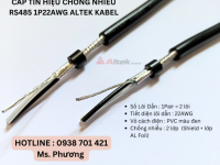 Cáp tín hiệu chống nhiễu RS485 1P22awg Altek Kabel Đà Nẵng, Hà Nội, Hồ Chí Minh