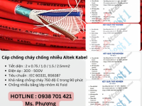 Cáp chống cháy chống nhiễu 2 lõi Altek Kabel Đà Nẵng, Hà Nội, Hồ Chí Minh