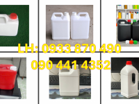 Bình nhựa 5 lít đựng mực in, can 2 lít đựng thuốc thủy sản, can nhựa HDPE 1 lít vòi ấn