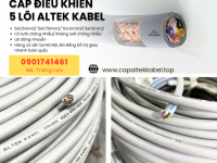 Cáp điều khiển 5x0.5/5x0.75/5x1.0/5x1.5 Altek Kabel