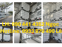Phân phối thùng nhựa 1000 lít có khung thép, xuất xứ: Thái Lan, mới 100% 