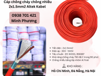Cáp chống cháy chống nhiễu 2x1.5 Altek Kabel Hà Nội, Đà Nẵng, Hồ Chí Minh